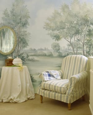 Cotswolds+Sky+English+landscape+mural+in+boudoir